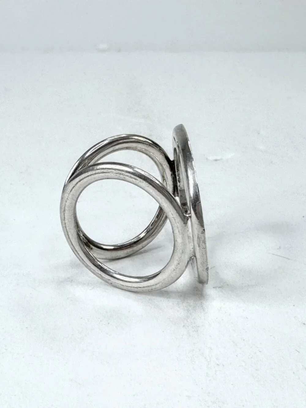 Vintage Bvlgari Sterling Silver Scarf Link authentic with box GS869